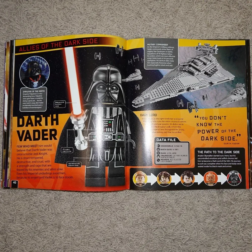 Hardcover Lego Star Wars The Dark Side